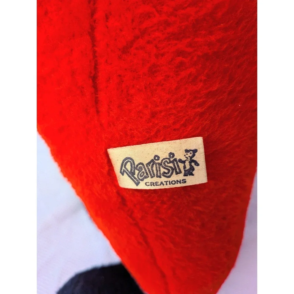 VTG RARE Parisi Creations 1950's Santa Claus 3ft Plush Plastic Face Christmas